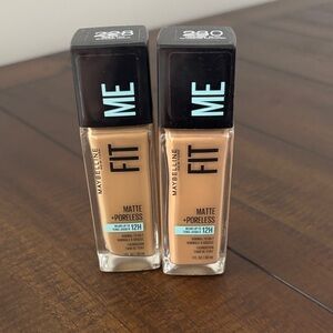Maybelline Fit Me Matte + Poreless Foundation - Natural Buff 228 & Soft Tan 230